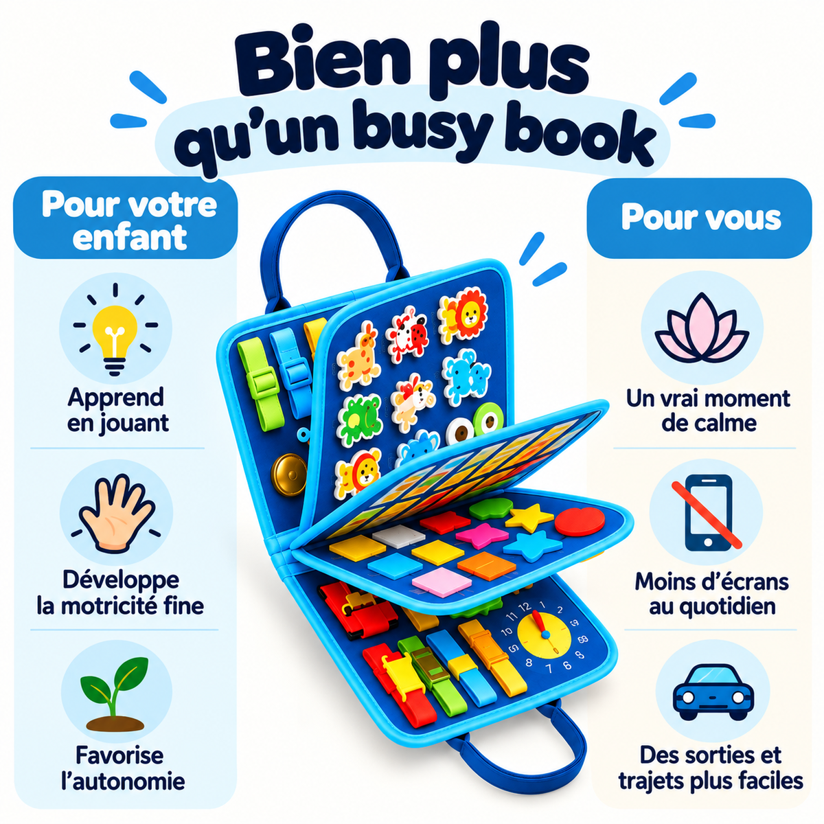 AVYA™ Montessori Busy Board