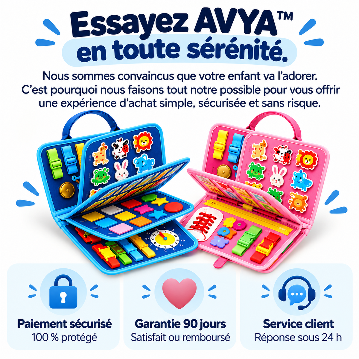 AVYA™ Montessori Busy Board